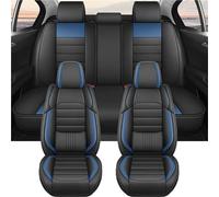 Set Coprisedili Auto Per Mazda CX5 Coprisedili Per Auto Di Lusso In Pelle PU Set Completo Di Accessori Decorativi Per La Protezione Degli Interni(5PCS Blue)