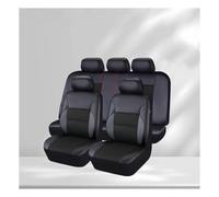 Set coprisedili auto Per Opel Per Corsa D Set Completo Universale Impermeabile Coprisedili Auto In Pelle PU Accessori Interni Copri-sedili Auto(Nero)