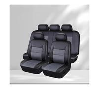 Set coprisedili auto Per Opel Per Corsa D Set Completo Universale Impermeabile Coprisedili Auto In Pelle PU Accessori Interni Copri-sedili Auto(Grey)
