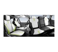 Set coprisedili auto Per Skoda Per Superb 3 2 Per Octavia Per Fabia Per Kodiaq Per Karoq Per Yeti Per Rapid Coprisedile Auto Coprisedile Auto(5Pcs-White Green)