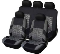Set Coprisedili Auto per Skoda Rapid Spaceback NH1 Wagon Estate 2013-2017 2018 2019, 5 Posti Tessuto a Rete Traspirante Set Fodere Anteriori e Posteriori Copri Sedili, Interni Accessori