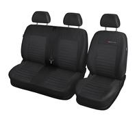 Mossa Coprisedili su Misura compatibili con Opel Vivaro A Bus, Van (2001-2014) Solo sedili Anteriori: 1+2 - Fodere sedili Auto - Set coprisedili Auto E4