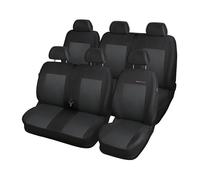 Mossa Coprisedili su Misura compatibili con Volkswagen Transporter T6 Van (2015-2019) per Due File di sedili - Fodere sedili Auto - Set coprisedili Auto E3