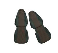 Set coprisedili con cuciture rosse in pelle PU nera con 2006 - 2020 per SCANI...