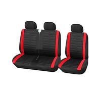 Set Coprisedili Fodera Per Cuscino Per Sedile Diviso Tipo 2+1 Per Camion Universale Per Auto Per Peugeot Per Boxer Per Esperti(RED)