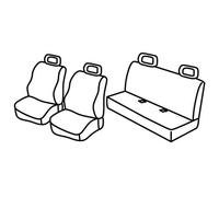 Set coprisedili Nero/Blu Fiat Panda 09/03>01/12 Classic 02/12>12/12 C15017D