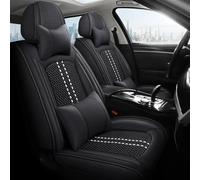 Set Coprisedili Per Auto Coprisedile Auto Con Frammenti Ghiaccio Per Ford Per Focus MK2 Per Edge Per Explorer Per Ecosport Per Fuga Per Escursione Per Everest Coprisedile Anteriore(Nero,Luxury)