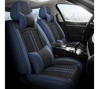 Set Coprisedili Per Auto Coprisedile Auto Con Frammenti Ghiaccio Per Ford Per Focus MK2 Per Edge Per Explorer Per Ecosport Per Fuga Per Escursione Per Everest Coprisedile Anteriore(Nero Blu,Luxury)
