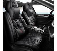 Set Coprisedili Per Auto Coprisedile Auto In Pelle Per Dodge Per Calibro Per Journey Per Ram 1500 Per Nitro Set Completo Accessori Impermeabili Coprisedile Anteriore(Nero)
