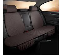 Set coprisedili per auto Coprisedile Per Auto In Lino Con Motivo Scozzese Interno Tappetino Protezione Schienale Anteriore Coprisedili Auto(Brown-1 set rear)