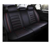 Set coprisedili per auto Coprisedile Per Auto In Pelle Per Nissan Per Qashqai J10 J11 Per Juke Per Tiida Per X Trail T31 T32 Per Versa Per Primera P12 Per Patrol Y61 Copri-sedili Auto(Black Red Rear)