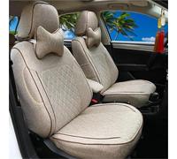 Set Coprisedili Per Auto Coprisedile Personalizzato In Lino Per VW Per Polo 9N 2002-2009 Accessori Interni Auto Set Completo Ricambio Coprisedile Anteriore(Beige)