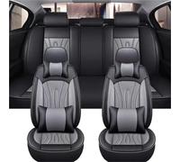 Set coprisedili per auto Coprisedile Universale In Pelle Per Auto Per Fiat Per Argo Per Citroen Per Berlingo Per Golf 8 Per Hyundai I10 Copri-sedili Auto(B Black gery)