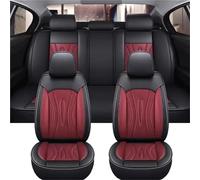 Set coprisedili per auto Coprisedile Universale In Pelle Per Auto Per Fiat Per Argo Per Citroen Per Berlingo Per Golf 8 Per Hyundai I10 Set Coprisedili Auto(A Black red)