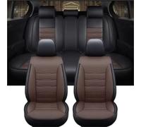 Set coprisedili per auto Coprisedile Universale Per Auto In Pelle Pu Per TOYOTA Per Auris Per Avensis Per Crown Per 4Runner Per Harrier Per FJ Cruiser Per Mark X Coprisedili Auto(A Black coffee)