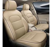 Set Coprisedili Per Auto Coprisedili Auto Personalizzati In Pelle Per Skoda Per Superbi Uno Styling Accessori Seggiolini Coprisedile Anteriore(Beige,Standard)