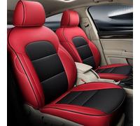 Set Coprisedili Per Auto Coprisedili Auto Personalizzati In Pelle Per Skoda Per Superbi Uno Styling Accessori Seggiolini Coprisedile Anteriore(Nero rosso,Standard)