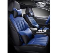 Set Coprisedili Per Auto Set Completo Coprisedili Auto In Pelle Per Suzuki Per Swift 2005-2012 Accessori Interni Personalizzati Impermeabili Coprisedile Anteriore(Nero Blu,Deluxe)