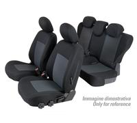Set coprisedili Superior - Nero/Grigio - su misura per Fiat Panda (09/03>01/12)