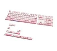 Set copritasti rosa Cherry Blossom, 128 tasti con legende incise lateralmente, materiale PBT retroilluminato