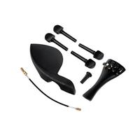 Set cordiera per violino in plastica, inclusa cordiera, mentoniera, coda, 4 piroli accessori per violino (Color : 1/8)