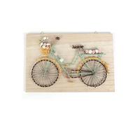 Set cornice in legno String Art 30 x 20 cm - Bicicletta