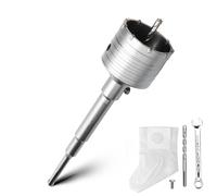 Set corona da 73 mm con adattatore SDS plus 220 mm e punta di centraggio 8 x 110 mm, corona perforatrice per muratura e calcestruzzo