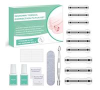 Set Correttore per Unghie Incarnite Piedi 9 pezzi Adesivi Correttori Dell'unghia del Piede Kit per la Rimozione Delle Unghie Incarnite per Alleviare il Dolore Delle Dita, 0.59/0.67/0.79in