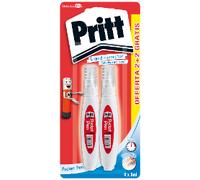 Pritt Correttore Pocket Pen, Correttore Penna, Micropunta Metallica, Massima Precisione, Facile da Erogare, Asciugatura Rapida, 2+2 Penne da 8ml