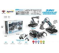 Set Costruzione Veicoli Idraulici 3in1 per Bambini 8+