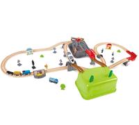 Set Costruzioni Ferroviarie Da 50 Pezzi | Con Trenini, Gru Magnetica E Passaggio