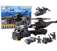 Set Costruzioni Polizia e Militari con 343 Pezzi e Figure