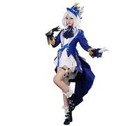 Set Costume Cosplay Furina Forma Bianca di Genshin Impact(S)