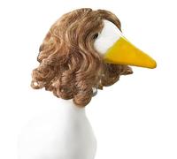 Set costume da oca da giardino con treccia parrucca oca, decorazione pasquale, oca da giardino, per patio, divertente per cortile