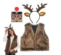 Set Costume Da Renna Per Il Natale Travestimento Festivo E Comodo