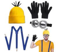 Set Costume Minions - Il kit perfetto per Cosplay di Anime & Uomo, Ottimo per Adulti amanti dei Minions e dei Cartoni Animati