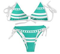 Set Costume Tatuaggio Nami Cosplay Bikini Nami (XL) Verde