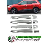 Set cover adesive maniglie in abs cromo cromate per Renault Kadjar 2015 I-Key