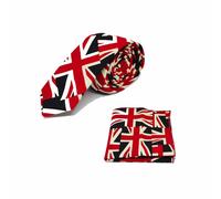 Set Cravatta E Fazzoletti Design Union Jack, Gran Bretagna, Britannico