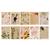 Set creativo carta Kraft vintage per scrapbooking e collage // 10 pezzi // 21 x 15 centimetri (Notes on Playing)