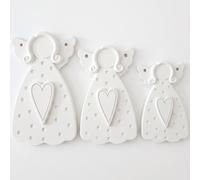 Set creativo di calchi Ricordo - 3 pezzi / Bianco KP40472