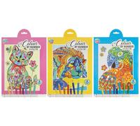 Set creativo dipingi con i numeri - leone, 23 × 30,5 cm, 8 pastelli