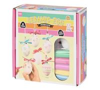 Set Creativo Pasquale, Contiene 6 uova in ceramica e 5 pennarelli colorati per creare decorazioni uniche. Include ganci per appendere le uova.