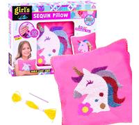 Set creativo per creare un cuscino con unicorno e paillettes