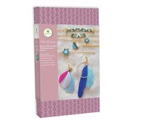 Set creativo per la realizzazione di gioielli - perline giapponesi e orecchini con piume