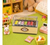 Set creativo per la stanza dei dolci nella casa delle bambole, mini negozio
