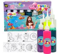 Set creativo Tuban Tubi Jelly Sirena 6 colori figurelle in gel