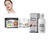 Set Crema Schiarente Per Area Privata, Moisturizing Firming Cream, Blam Sbiancante Per La Zona Intima, Idrata e Nutre, Illumina l'incarnato, Adatto a Tutti i Tipi di Pelle