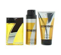 Set Cristiano Ronaldo: CR7 Discover, Eau De Toilette, per uomo, 100 ml + CR7 Discover, Spray profumato, per uomo, 150 ml + CR7 Discover, Gel doccia,