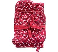 Set Cucina 5 Pezzi Cestino Portapane Coppia Presine Guantone Strofinaccio 100% Cotone (Scozzese)